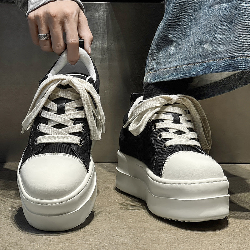 Women's & Men's Niche Invisible Height Increasing Platform Tide Men's Board Shoes
