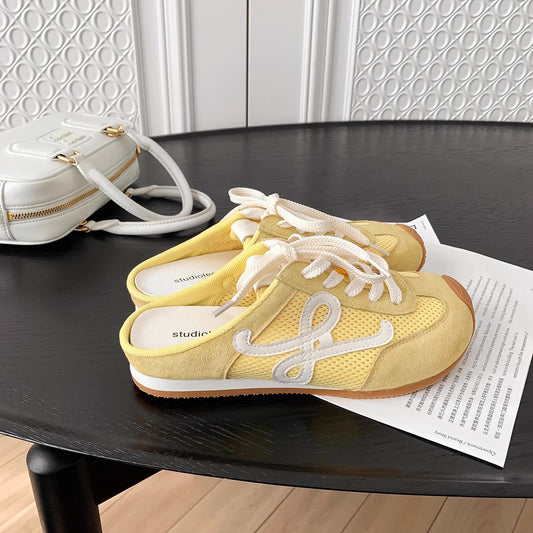 Women's German Training Summer Ugly Cute Breathable Slip-on Lofter Sneakers