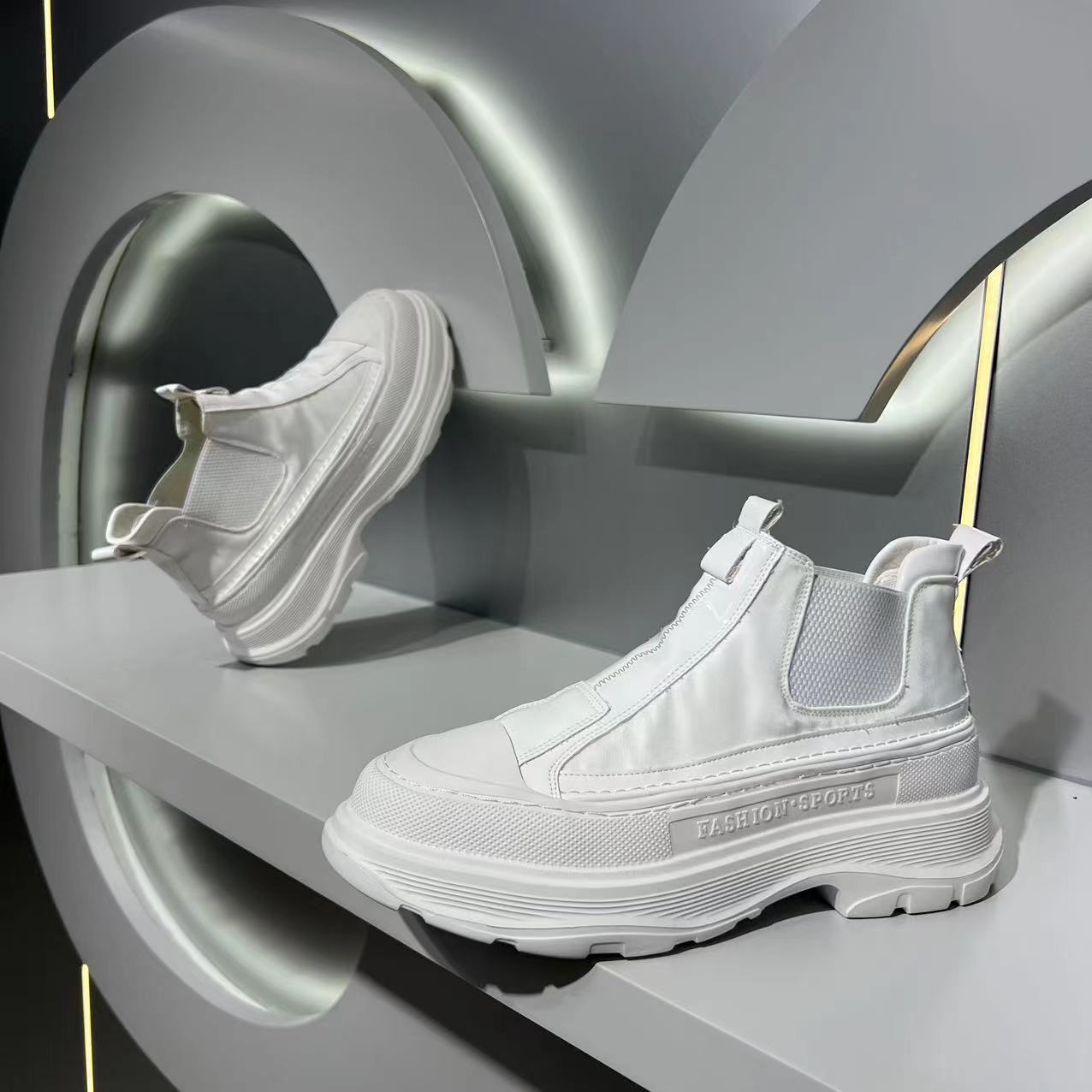 Men's Summer Shell Toe Low-cut Fashion Board Soft Back Thick Sneakers