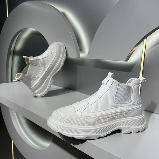 Men's Summer Shell Toe Low-cut Fashion Board Soft Back Thick Sneakers