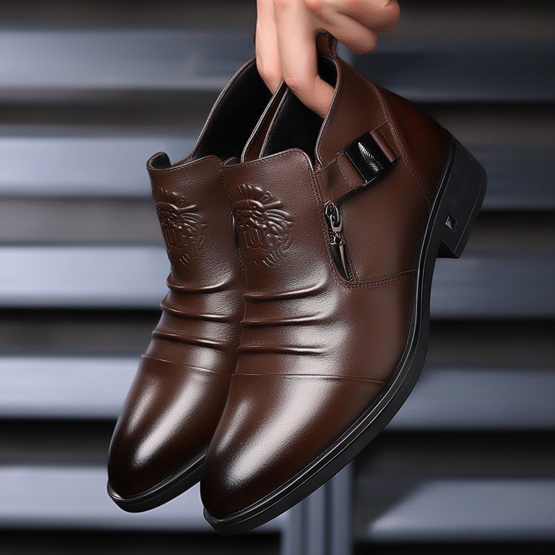 Versatile Men's Formal Wear Handmade Martin Men's Business Leather Shoes