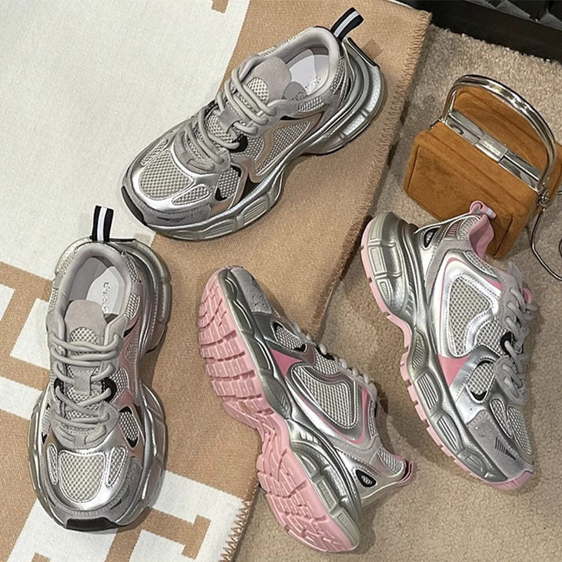 Women's Bottom Increased Sier Dad Autumn Versatile Breathable Women's Sports Shoes