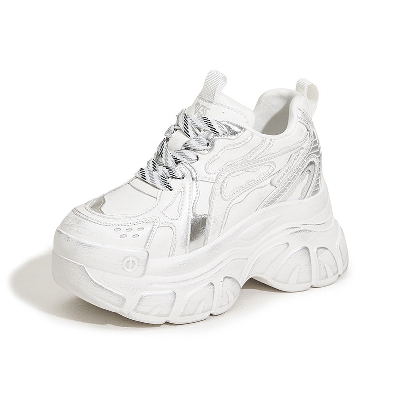 Women's & Men's Insole Dad Spring Retro Distressed Dirty Men's Shoes