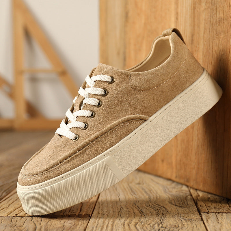Men's Spring Korean Style Fashionable Low Top Genuine Casual Shoes