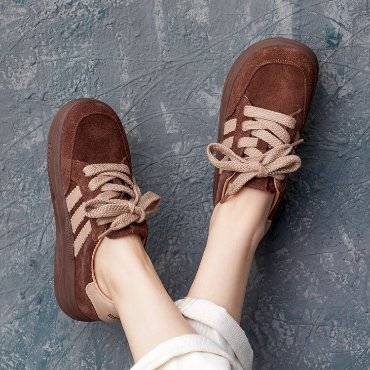 Women's Genuine Soft Platform Thin Bread Bottom Women's Casual Shoes