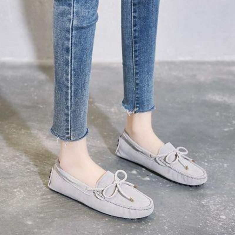 Women's Doug Single Autumn Summer Korean Fashion Shallow Mouth Loafers