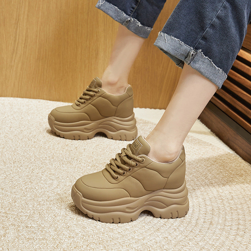 Women's Dad Spring Versatile Bread Small Height Sneakers