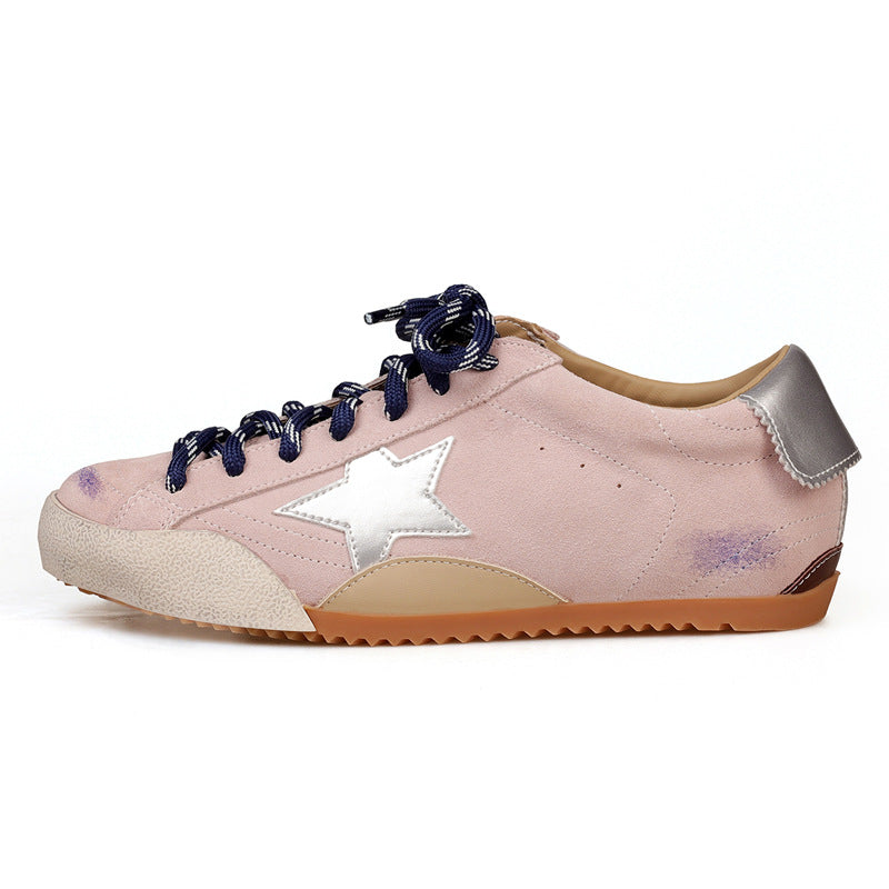 Women's Retro German Training Distressed Little Dirty Flat Women's Casual Shoes