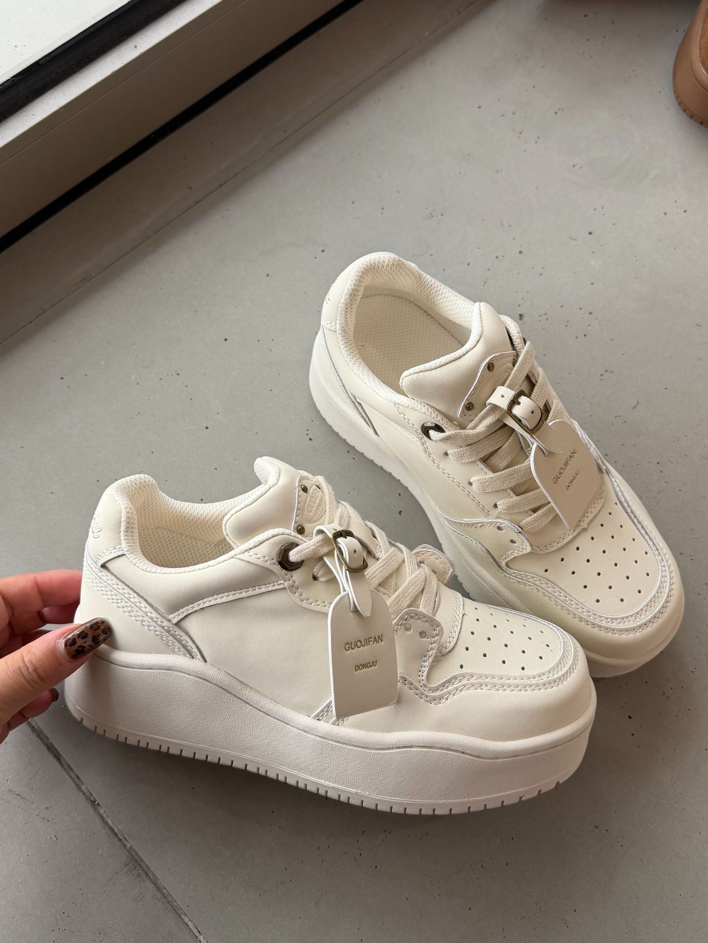 Fan Sports Thick Bottom Increased Female Casual Shoes