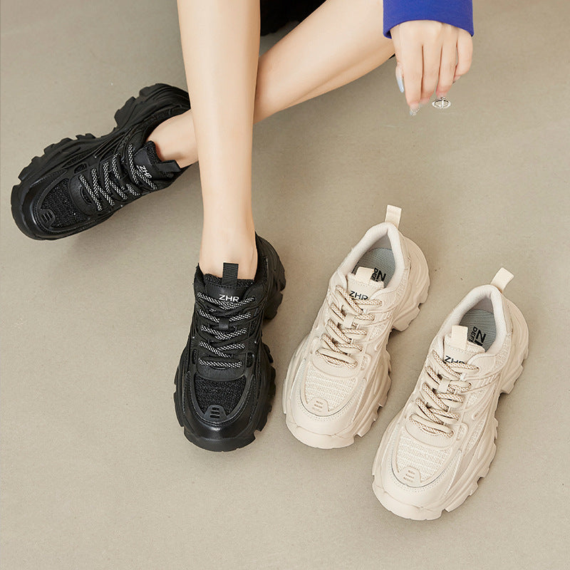 Women's Dad Autumn High-grade Breathable Platform Sports Sneakers