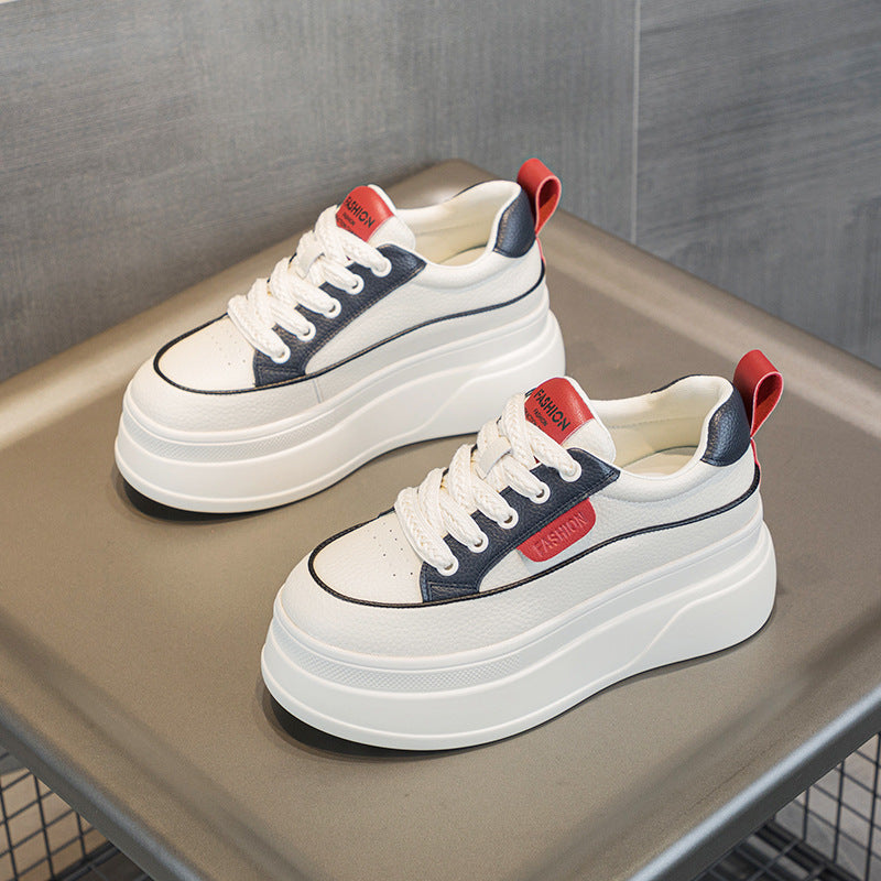 Women's White Small High Height Increasing Insole Women's Casual Shoes