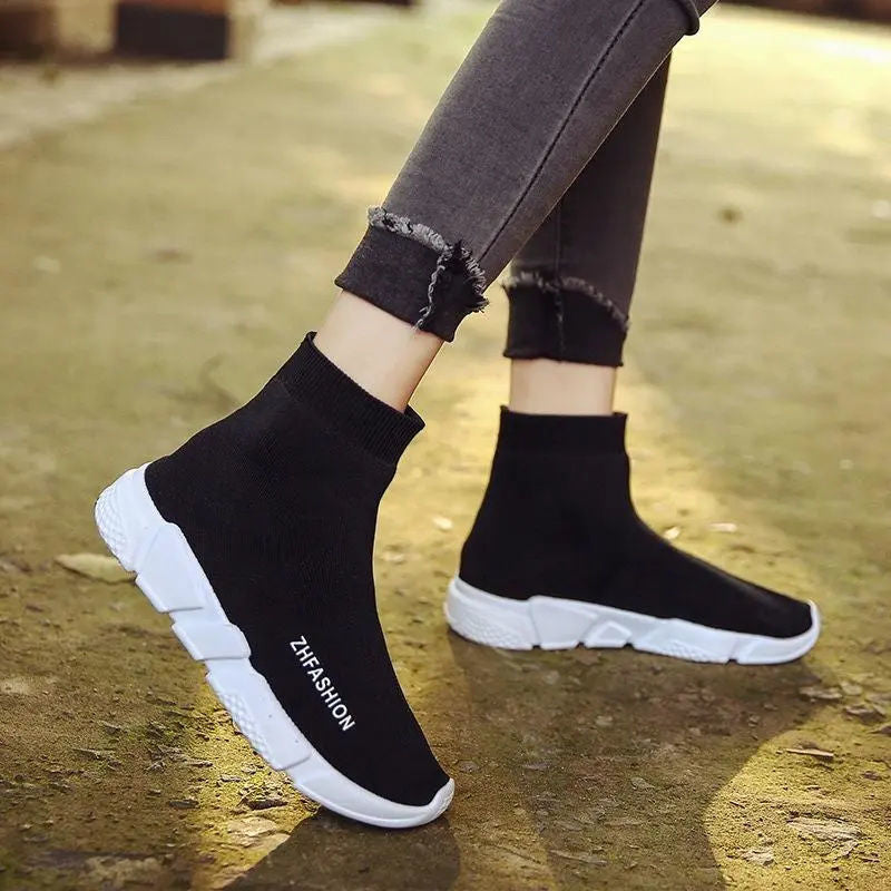 Women's Sock Fleece-lined Trendy Not Tired Casual Shoes