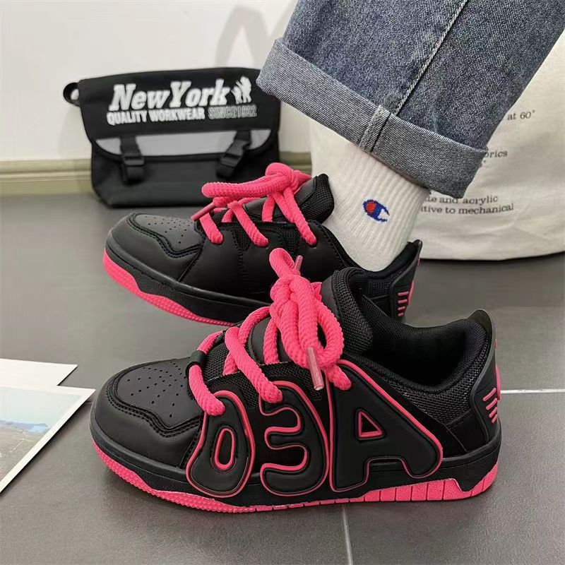 Trendy Korean Style Versatile Flat Female Sneakers