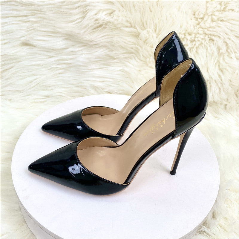 Women's Summer Hollow Pointed Toe Stiletto Workplace High Heeled Sandals