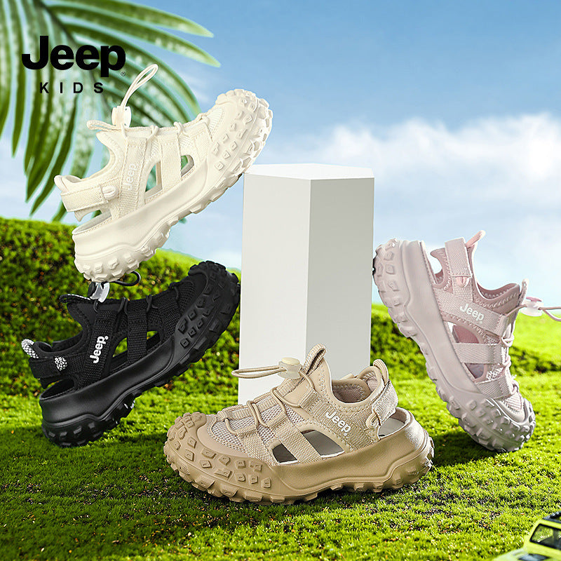 Children's Sports Summer Rotating Button Soft Bottom Kid's Sandals