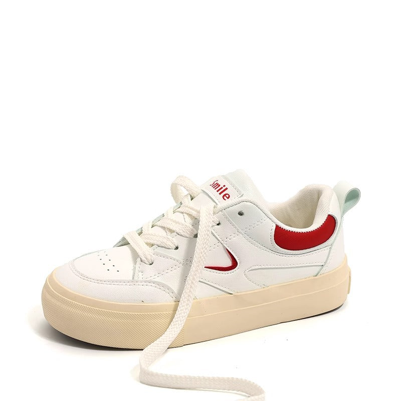 Women's Letters Retro Red Style Heightened Easy Sneakers