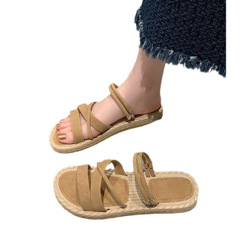 Women's Outdoor Summer Versatile Flat Roman Beach Sandals