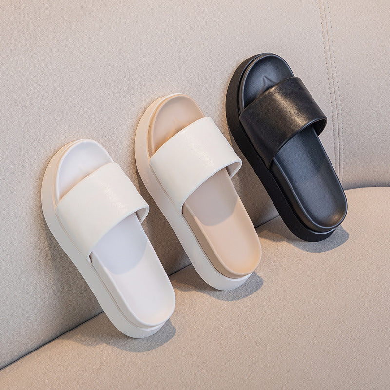 Women's Korean Style Summer Outdoor Beach Platform Slippers