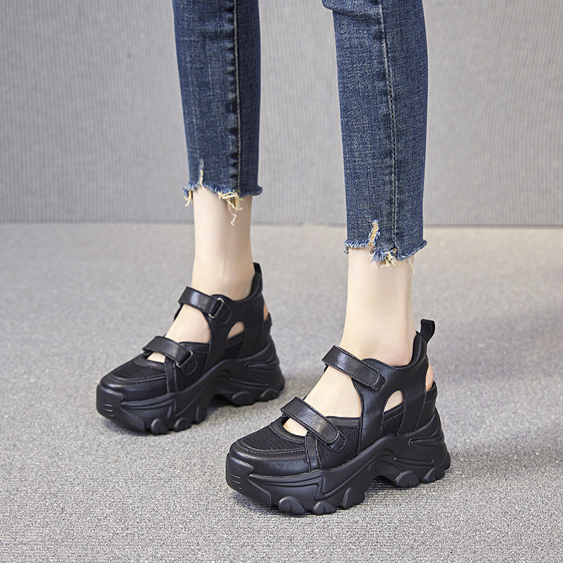 Women's Toe For Outdoors Height Increasing Insole Sandals