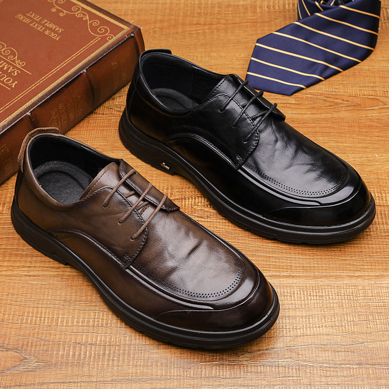 Men's Top Layer Cowhide Hand Grip British Men's Shoes