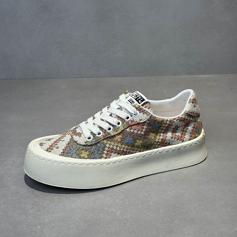 Trendy Embroidered Cloth Board Comfortable Breathable Soft Bottom Men's Casual Shoes