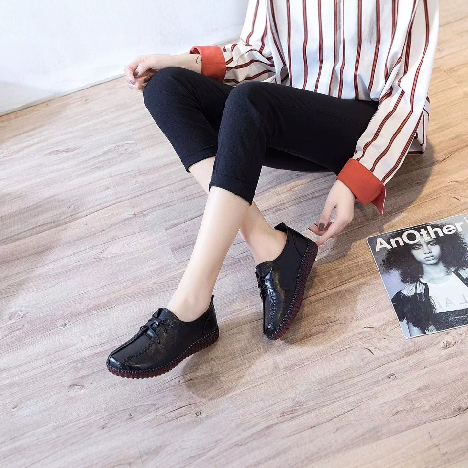 Women's Soft Bottom Hole Breathable Handmade Hollow Out Sandals