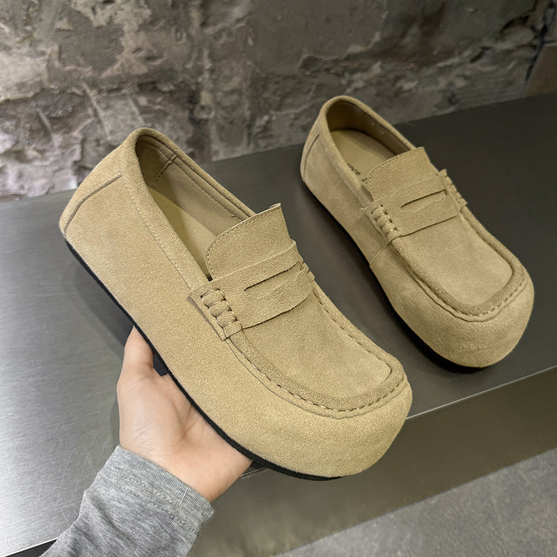 Slip-on Lazy Gray Dark Coffee Khaki Olive Loafers/doug Shoes