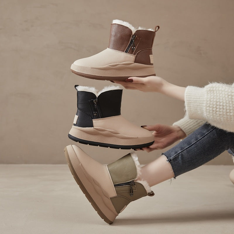 Winter Short Veet Thickening Northeast Cotton Snow Boots