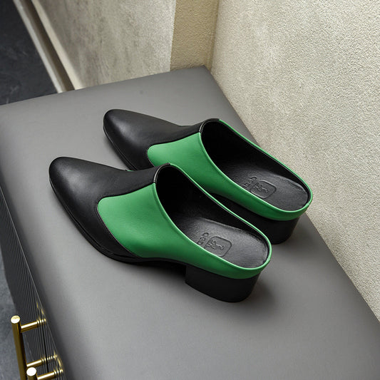 Men's Closed Toe Half Outer Wear High Sandals