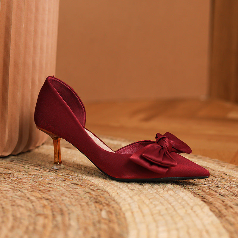 Women's Red Wedding High Stiletto Not Tired Feet Women's Fashion Shoes