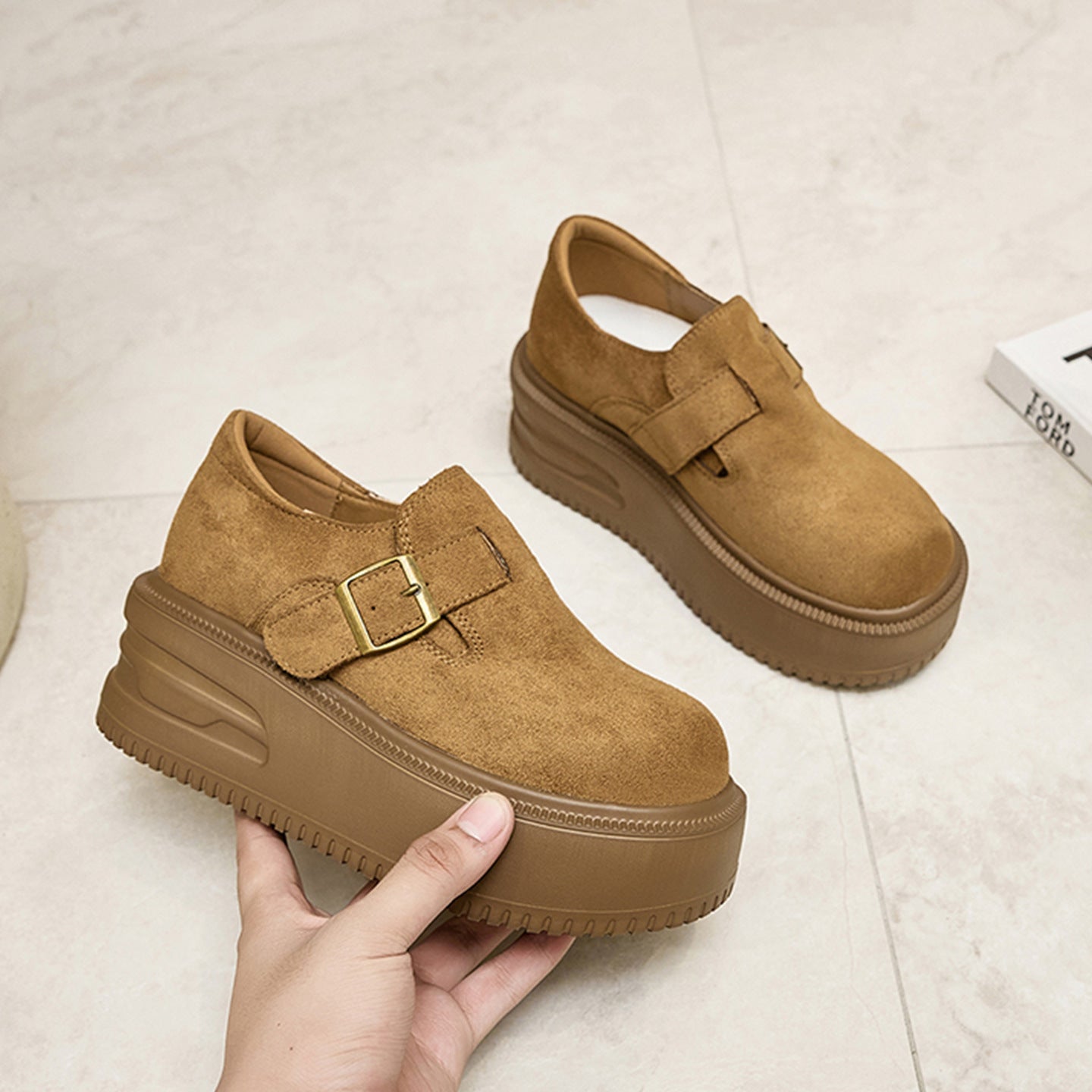 Women's Thick Bottom Increased Plus Veet Warm Women's Cotton Shoes