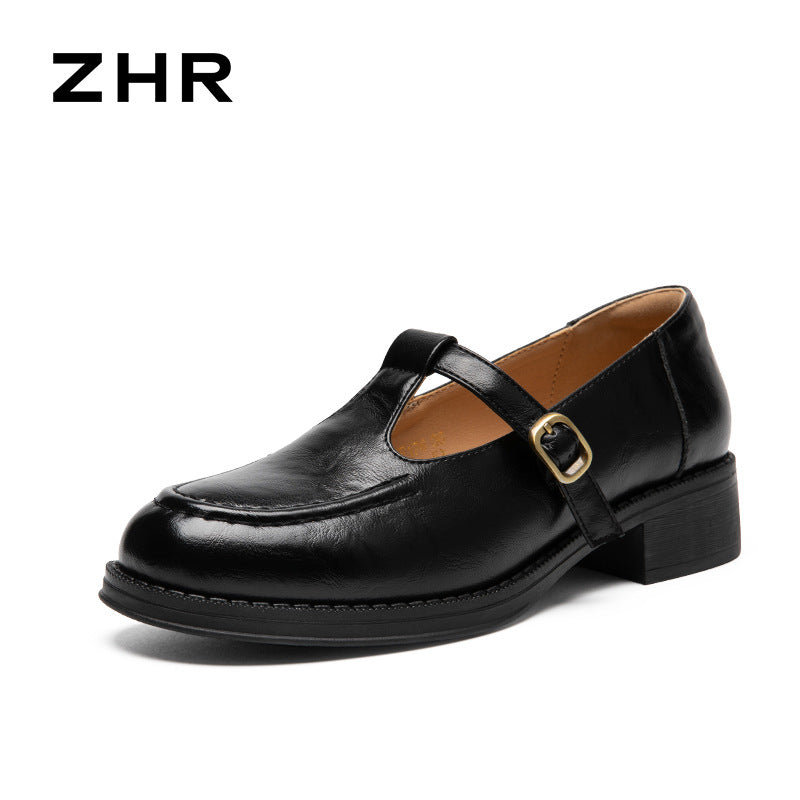 Women's Then Vintage Mary Jane British Round Toe French Women's Fashion Shoes