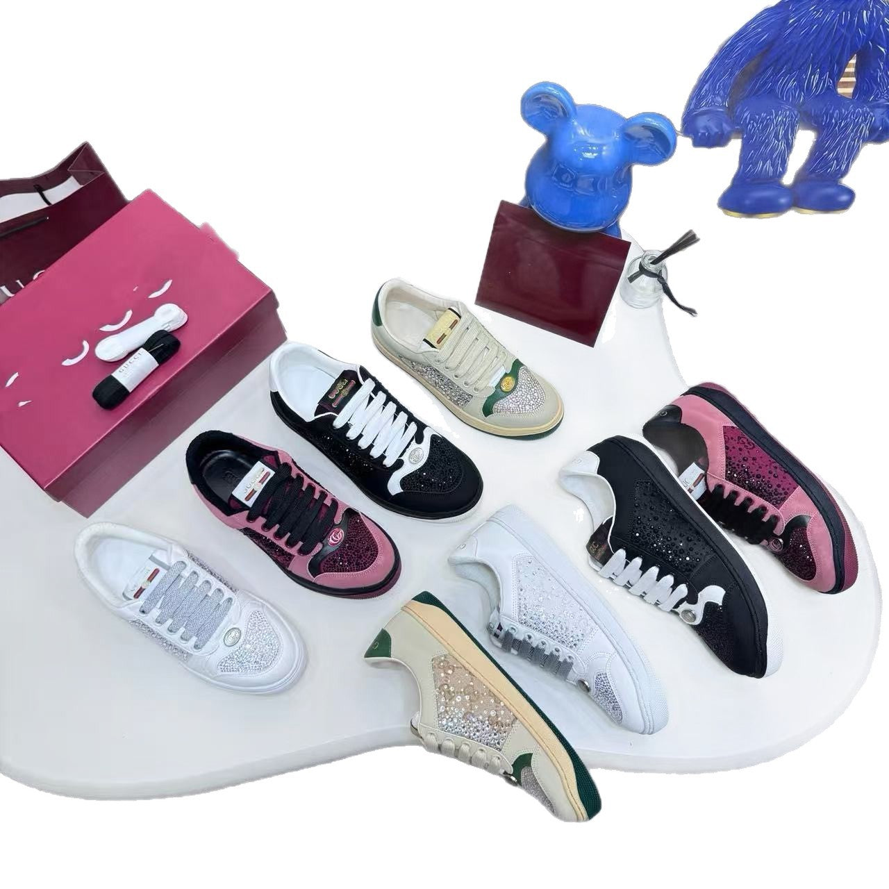 Women's & Men's Rhinestone Starry Dirty Sports Leisure Couple Women's Board Shoes