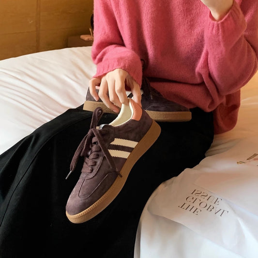 Women's Flat Skateboard Soft Bottom Sports Leisure Sneakers