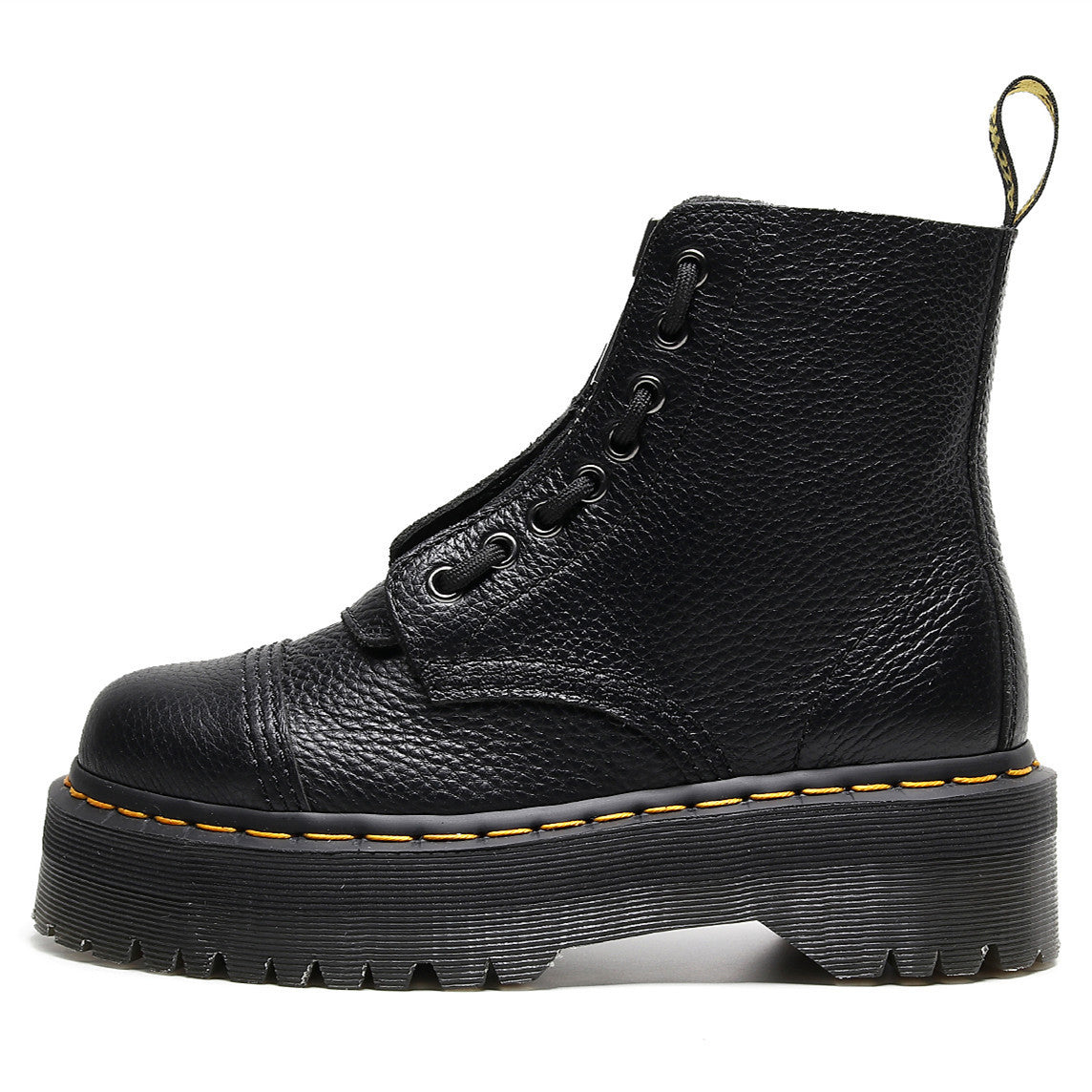 Women's Lychee Pattern Increased British Thick Bottom Front Zipper Women's Casual Shoes