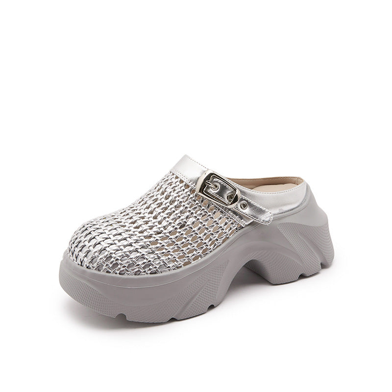 Women's Summer Closed Toe Fashion Thick Bottom Slippers