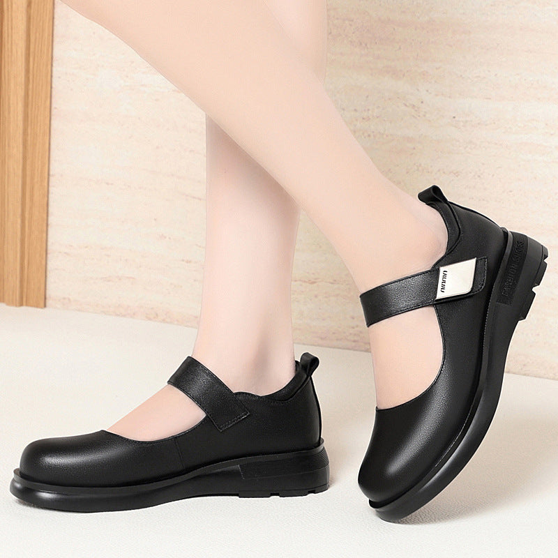 Women's Large Single Low Thick Mom For Catwalk Women's Casual Shoes