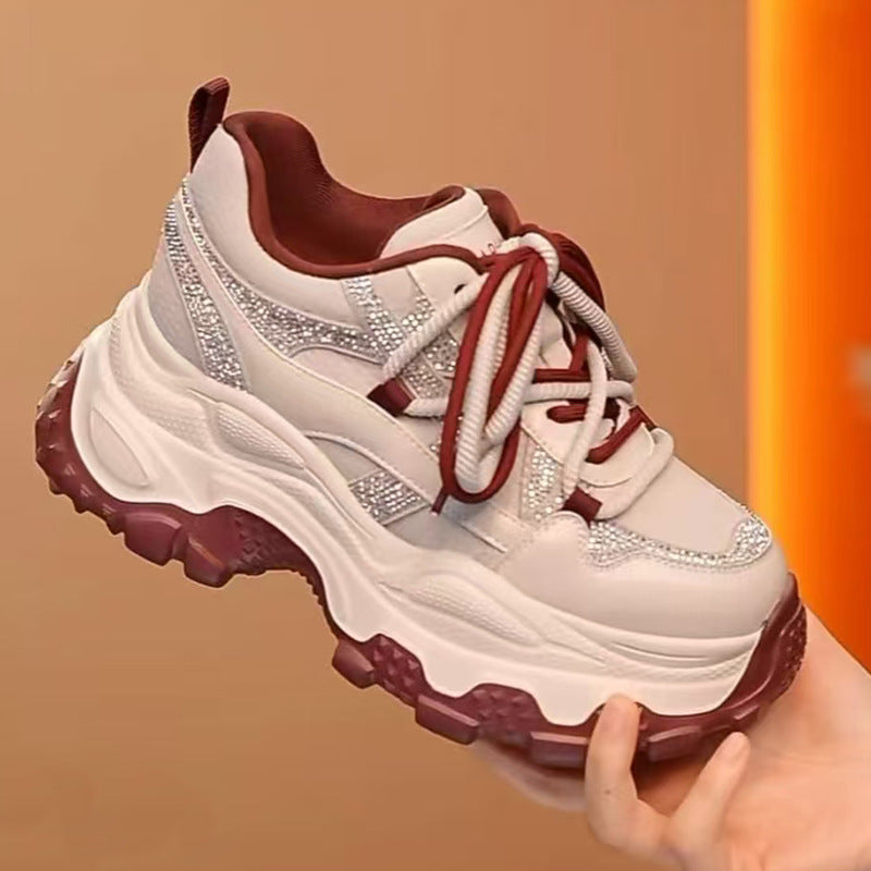 Women's Film Dad Four Small Slimming Lightweight Women's Casual Shoes