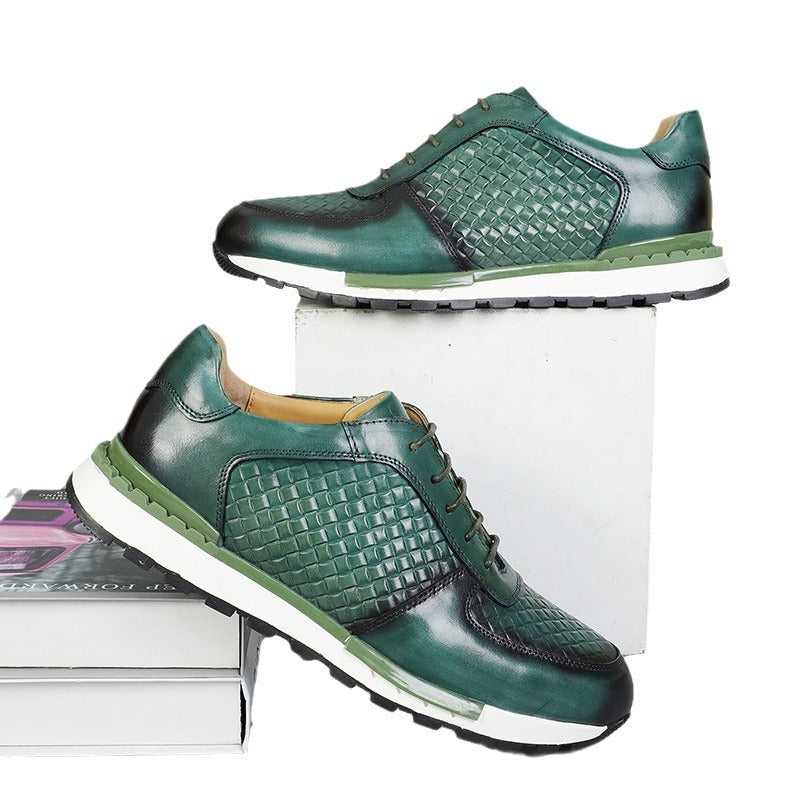 Men's First Layer Cowhide Business British Style Men's Casual Leather Shoes