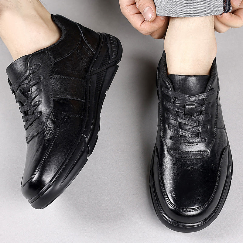 Men's Genuine Sports Top Layer Cowhide Hand Men's Shoes