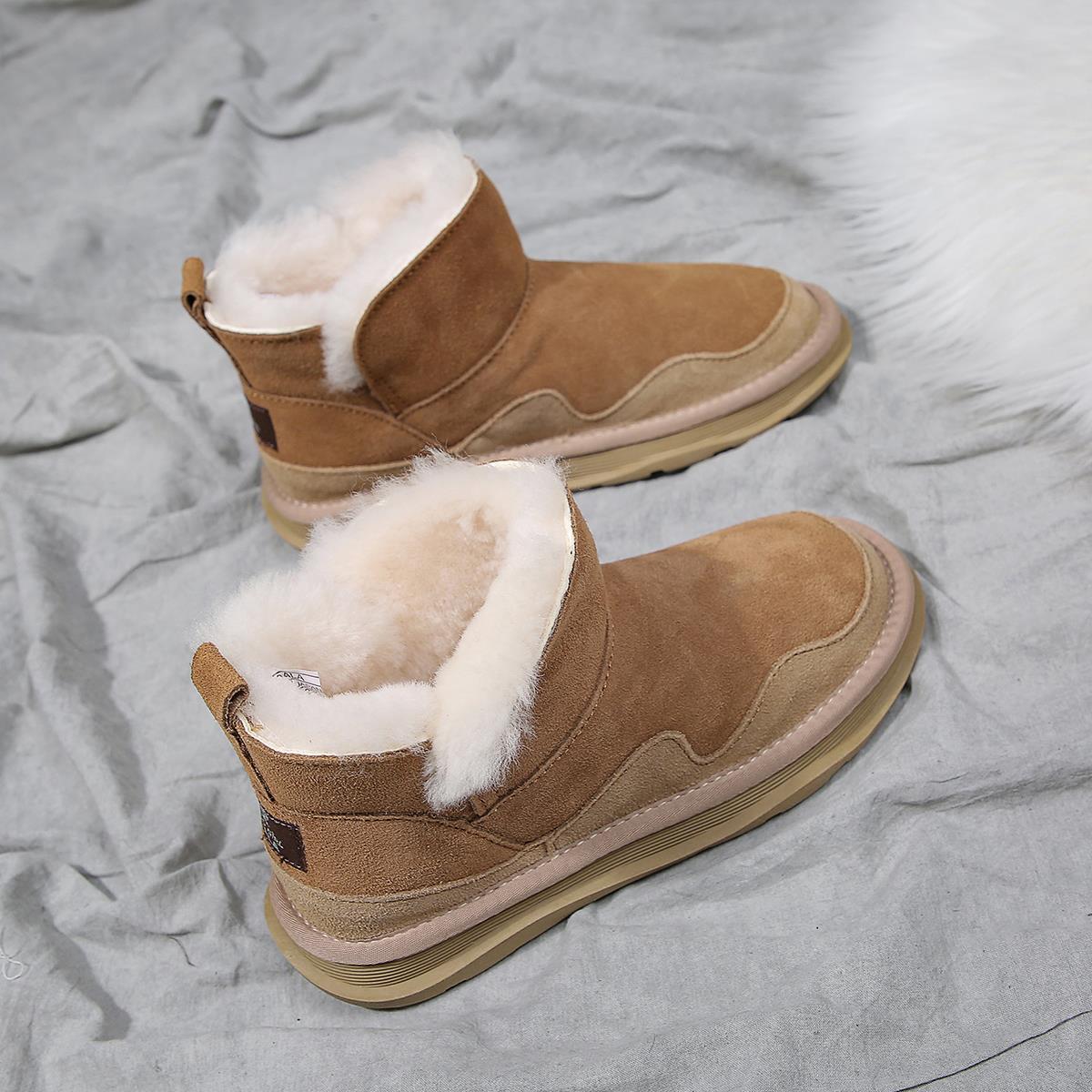 Women's Northeast Winter Fleece-lined Thickened Warm Cotton Boots