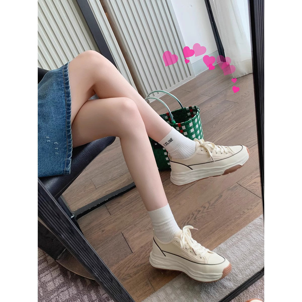 Women's Thick Bottom Muffin Breathable Increased Dissoed Canvas Shoes