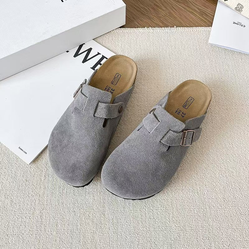 Women's & Men's Authentic Toe Box Thick Bottom Mulberry Cork Pure Thick-soles Slippers
