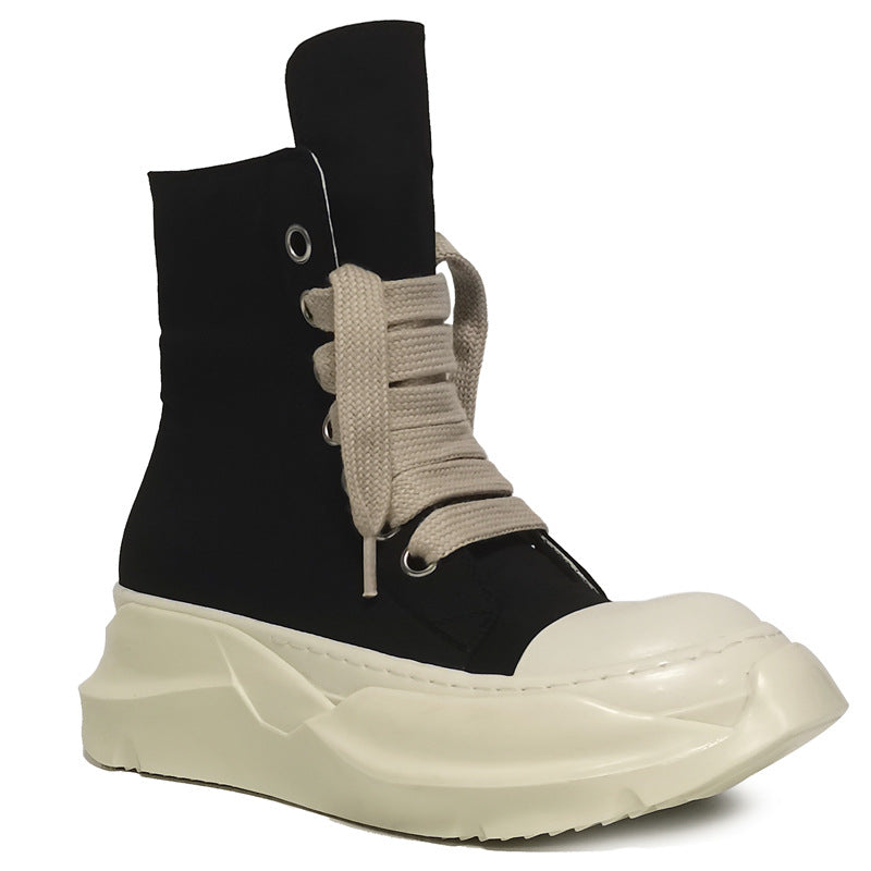 Fashion Thick Sole Height Increasing Cloth Neutral Breathable Boots