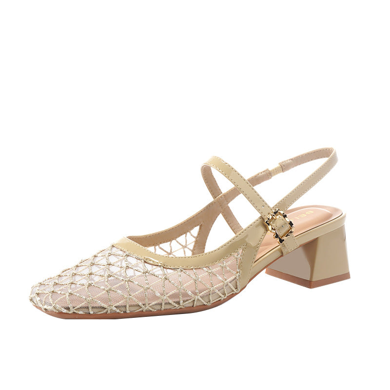 Women's Toe Outer Wear Strap Mary Jane Women's Shoes