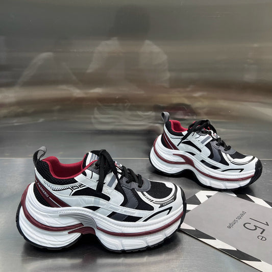 Women's Thick-soled Dad Small Height Increasing Color Sneakers
