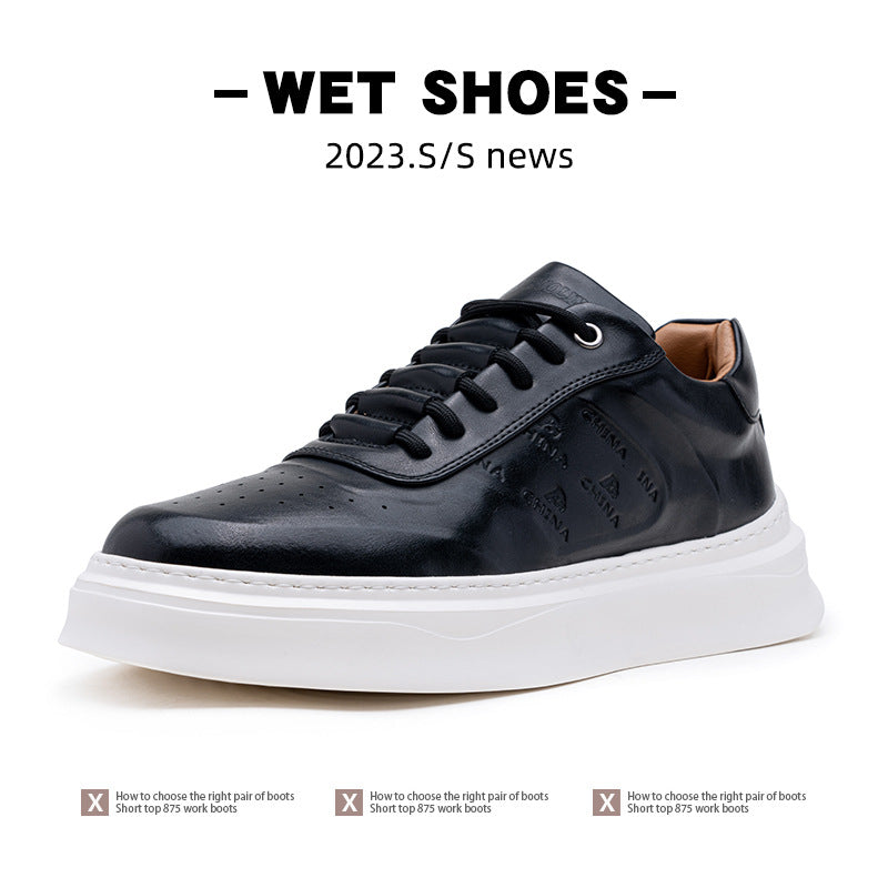 Men's Flow British Style Polished Soft Bottom Sneakers