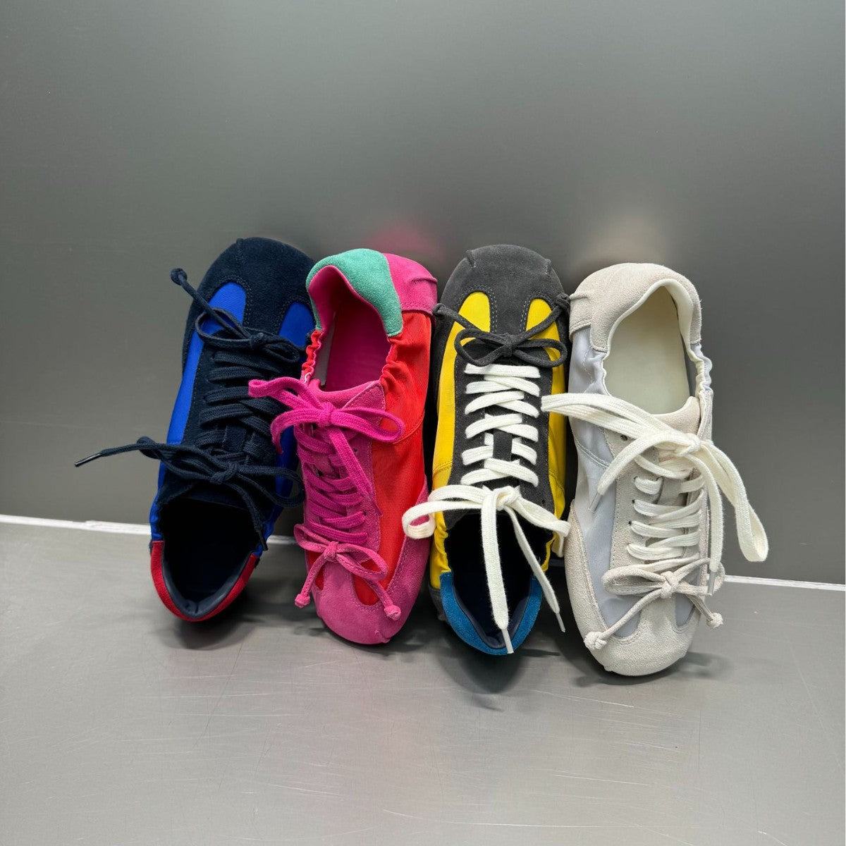 Women's Genuine Retro Color Matching Lightweight Ballet German Sneakers