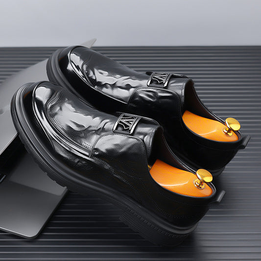 Men's Genuine Business Formal Wear Wide Feet Big Casual Shoes