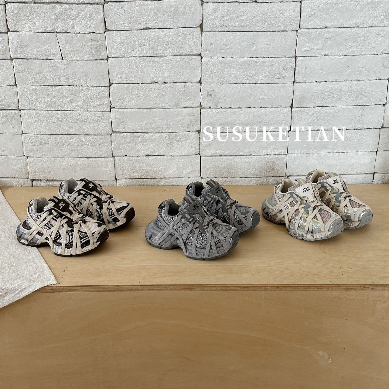 Su Meng Spring Paris Dad Thick-soled Retro Casual Shoes